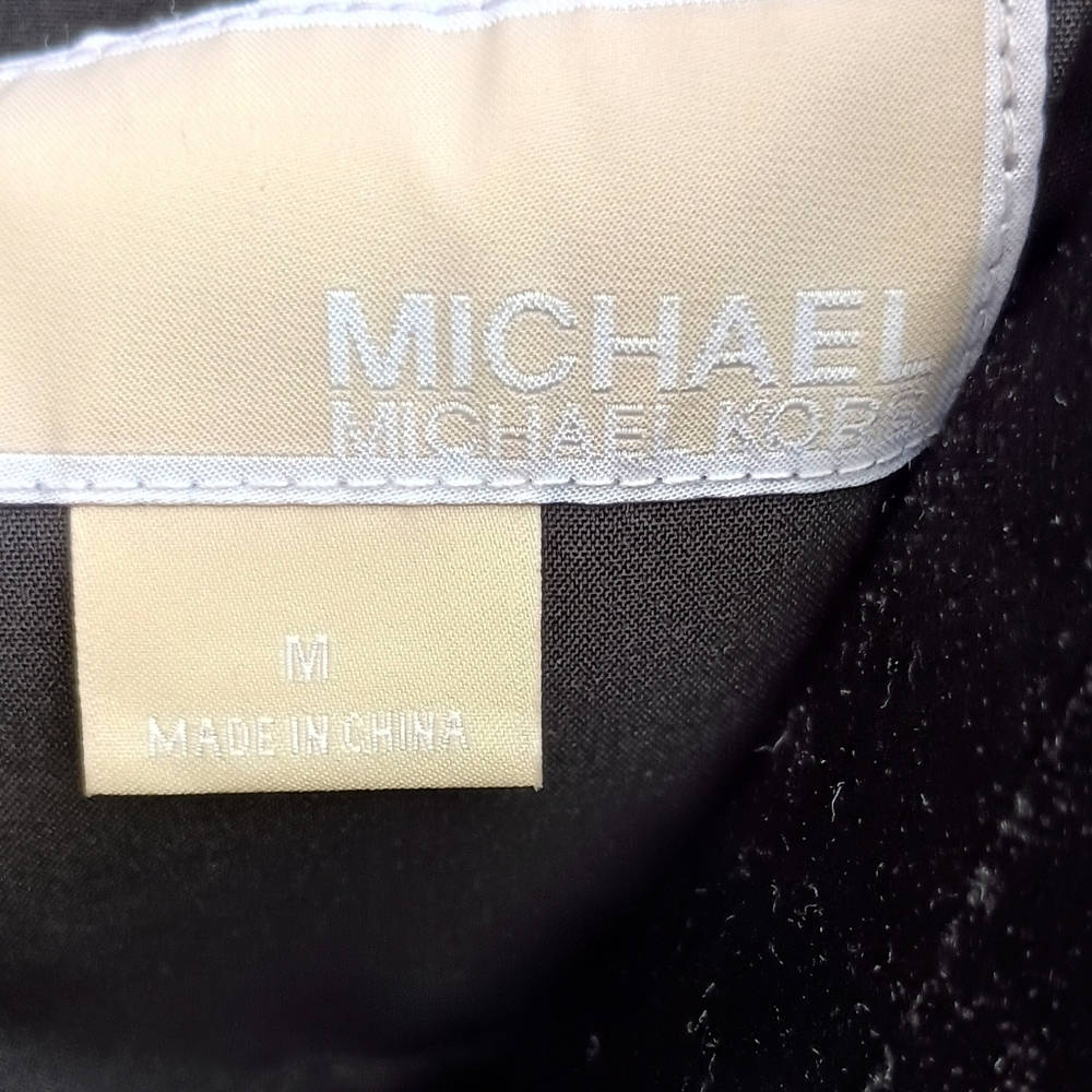 Michael Kors Womens Black Zip-Front Military Style Jacket_M - Picture 7 of 8